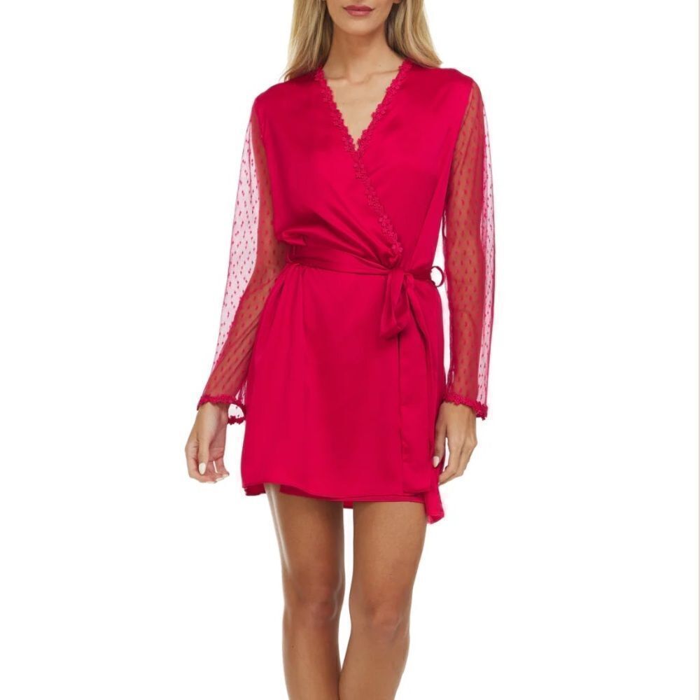 Flora Nikrooz Red Robe(Size XS)